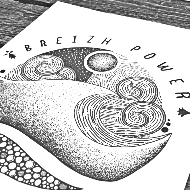 AASKA dessin MAD BZH paysage marin