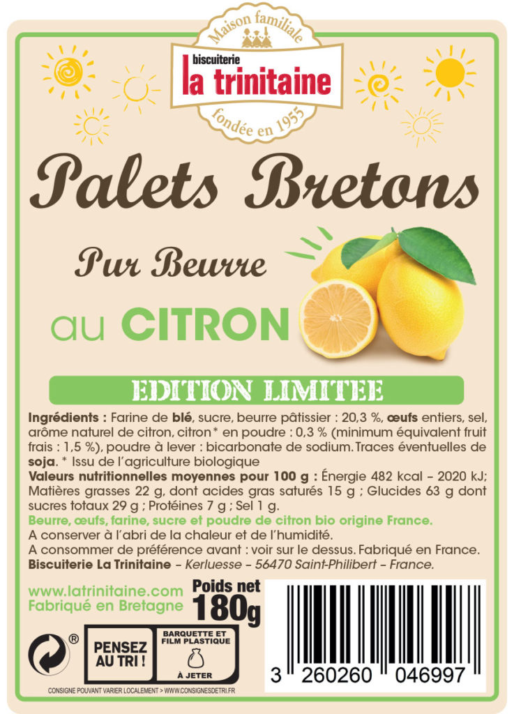 aaska etiquette galette citron la trinitaine