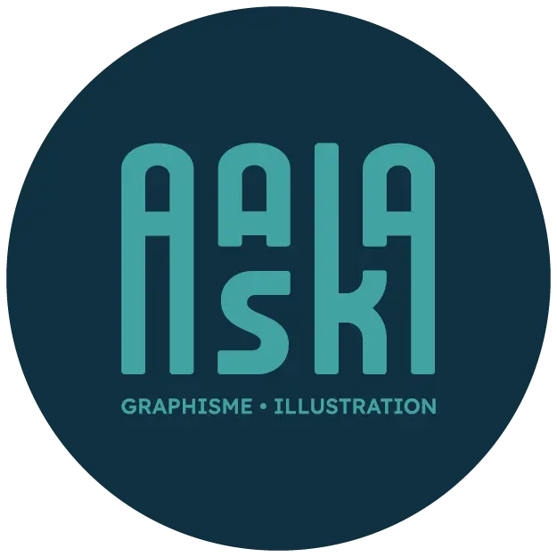 Logo Aaska, graphisme et illustration