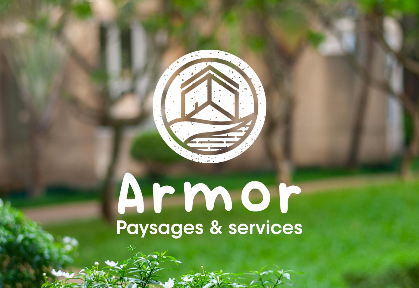 Logo créé pour Armor Paysages & Services, entreprise spécialisée dans l’aménagement et l’entretien des jardins